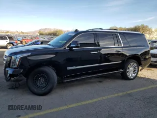 2016 Cadillac Escalade ESV Platinum z VIN 1GYS4KKJ7GR254996, wystawiony jako Copart lot #46679615 z przebiegiem 27 049 mil mil oraz Szkoda całkowita • Salvage title. Historia ofert i sprzedaży dostępna na DreamBid. Obrazek 1.