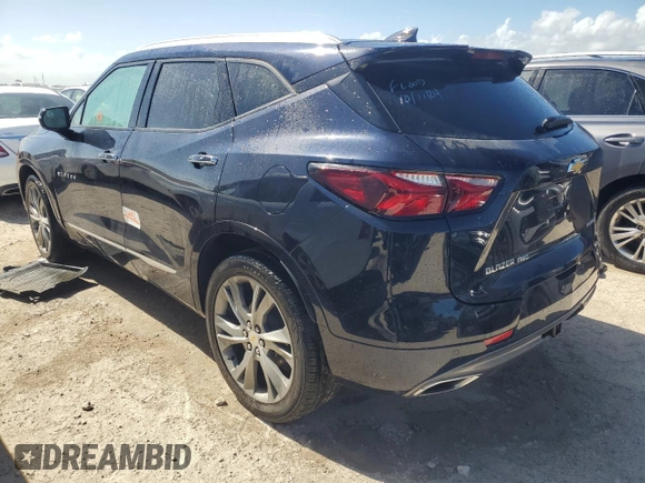 2020 Chevrolet Blazer Premier with VIN 3GNKBLRS2LS726696, listed as a Copart auction lot 76173604 with Not provided miles and Non repairable. Bid and sale history available at DreamBid. Image 2.