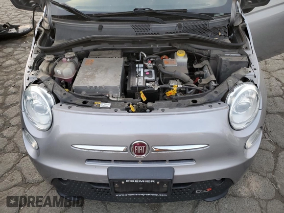 2015 FIAT 500e with VIN 3C3CFFGE4FT672708, listed as a Copart auction lot 80794154 with 75,350 mi miles and Clean Title. Bid and sale history available at carsss.com. Image 12.