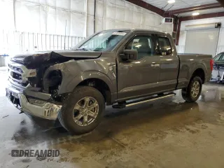 2023 Ford F-150 XL with VIN 1FTEX1EPXPFB15225, listed as a Copart auction lot 61570355 with 21,004 mi miles and Salvage title. Bid and sale history available at DreamBid. Image 1.