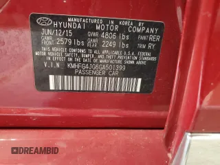 2016 Hyundai Azera с VIN KMHFG4JG6GA501399, выставлен на аукционе Copart как лот 61146055 с пробегом 83 883 миль миль и Чистый • Clean title. История ставок и продаж доступна на DreamBid. Изображение 12.