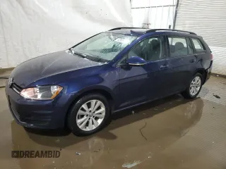 2017 Volkswagen Golf SportWagen S with VIN 3VW017AU2HM521850, listed as a Copart auction lot 42906955 with 100,381 mi miles and Salvage Title. Bid and sale history available at carsss.com. Image 1.