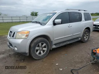 2011 Nissan Armada SV z VIN 5N1BA0NDXBN616212, wystawiony jako Copart lot #50584145 z przebiegiem 199 078 mil mil oraz Szkoda całkowita • Salvage title. Historia ofert i sprzedaży dostępna na DreamBid. Obrazek 1.