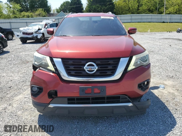 2017 Nissan Pathfinder Platinum with VIN 5N1DR2MN3HC688574, listed as a Copart auction lot 53822545 with 224,239 mi miles and Clean Title. Bid and sale history available at carsss.com. Image 5.