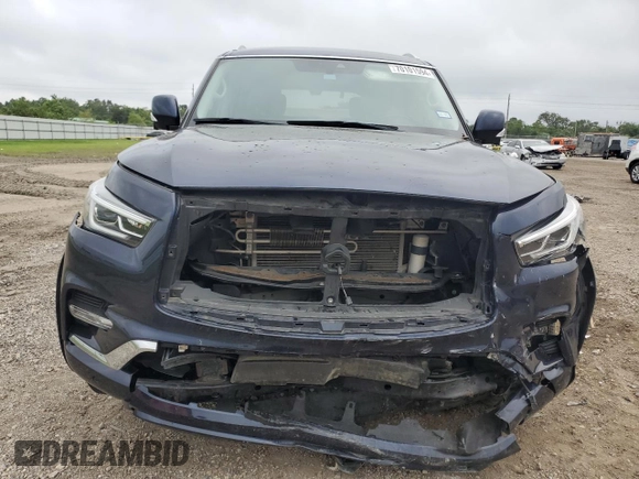 2020 Infiniti QX80 LUXE with VIN JN8AZ2NE2L9253853, listed as a Copart auction lot 70101594 with 76,337 mi miles and Salvage Title. Bid and sale history available at carsss.com. Image 5.