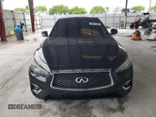 2020 Infiniti Q50 Luxe with VIN JN1EV7AP7LM201177, listed as a Copart auction lot 59437585 with 64,267 mi miles and Non repairable. Bid and sale history available at DreamBid. Image 5.
