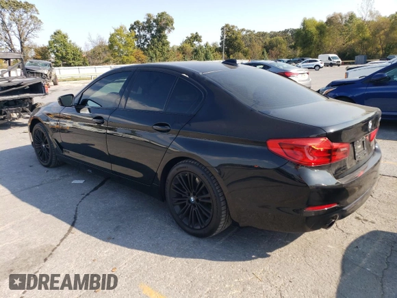 2019 BMW 5 Series 530e xDrive with VIN WBAJB1C5XKB376818, listed as a Copart auction lot 74683034 with 108,066 mi miles and Salvage title. Bid and sale history available at DreamBid. Image 2.