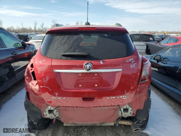 2017 Buick Encore Essence with VIN KL4CJGSB8HB011016, listed as a Copart auction lot 83301594 with 0 mi miles and Salvage Title. Bid and sale history available at carsss.com. Image 6.