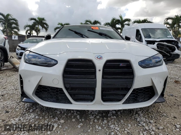 2023 BMW M4 Competition xDrive with VIN WBS43AZ07PCM93498, listed as a Copart auction lot 77186764 with 36,427 mi miles and Non Repairable. Bid and sale history available at carsss.com. Image 5.