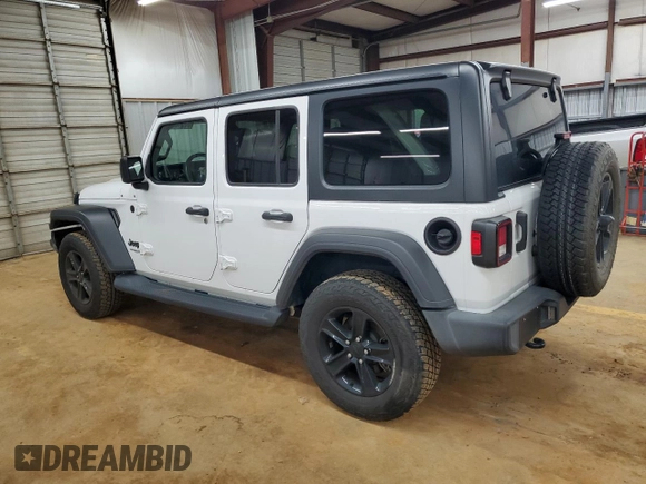 2021 Jeep Wrangler Unlimited Sport Altitude with VIN 1C4HJXDN6MW667012, listed as a Copart auction lot 56915715 with 40,744 mi miles and Salvage title. Bid and sale history available at DreamBid. Image 2.