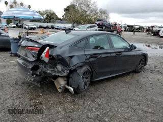 2023 Honda Civic Sedan Sport with VIN 2HGFE2F52PH525854, listed as a Copart auction lot 44177365 with 14,716 mi miles and Salvage Title. Bid and sale history available at carsss.com. Image 3.