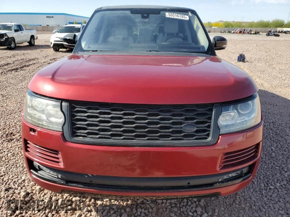 2015 Land Rover Range Rover Supercharged with VIN SALGS3TF9FA216340, listed as a Copart auction lot 55516785 with 81,908 mi miles and Clean title. Bid and sale history available at DreamBid. Image 5.