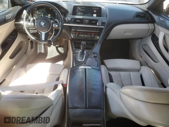 2017 BMW 6 Series 650i with VIN WBA6D4C55HD977701, listed as a Copart auction lot 75016784 with 109,245 mi miles and Salvage Title. Bid and sale history available at carsss.com. Image 8.