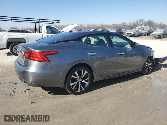 2017 Nissan Maxima S with VIN 1N4AA6APXHC373398, listed as a Copart auction lot 48699225 with 78,734 mi miles and Salvage Title. Bid and sale history available at DreamBid. Image 3.