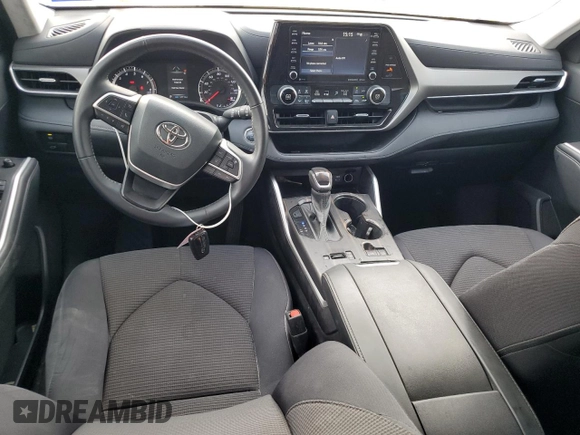 2022 Toyota Highlander LE z VIN 5TDZZRAH4NS092272, wystawiony jako Copart lot #48683415 z przebiegiem 54 116 mil mil oraz Szkoda całkowita • Salvage title. Historia ofert i sprzedaży dostępna na DreamBid. Obrazek 8.