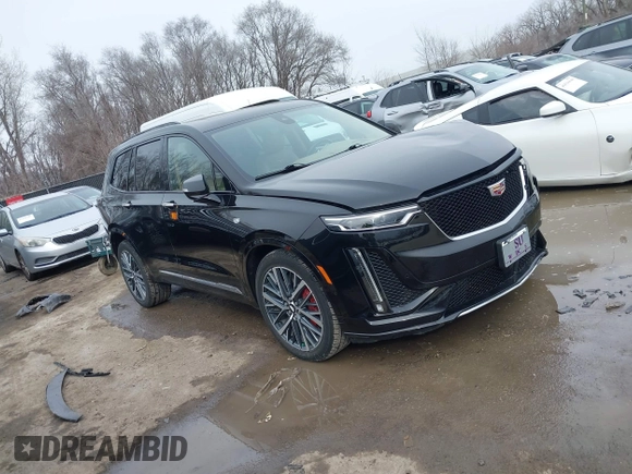 2022 Cadillac XT6 Sport with VIN 1GYKPHRS3NZ138698, listed as a IAAI auction lot 41547570 with 15,919 mi miles. Bid and sale history available at carsss.com. Image 1.