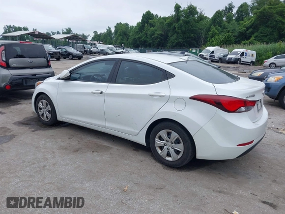 2016 Hyundai Elantra SE with VIN 5NPDH4AE4GH762014, listed as a IAAI auction lot 42534445 with 146,196 mi miles and . Bid and sale history available at DreamBid. Image 3.