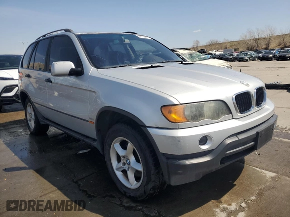 2002 BMW X5 3.0i with VIN 5UXFA53572LH80285, listed as a Copart auction lot 51798165 with 221,340 mi miles and Clean Title. Bid and sale history available at carsss.com. Image 4.