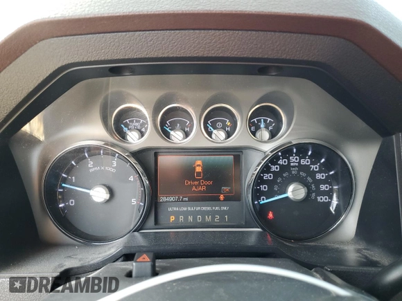 2012 Ford F-350 XL with VIN 1FT8W3DT0CEB00047, listed as a Copart auction lot 43234785 with 284,907 mi miles and Clean Title. Bid and sale history available at DreamBid. Image 9.