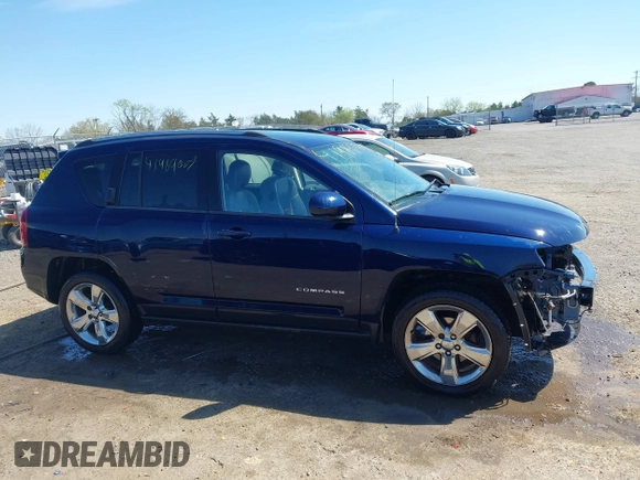 2014 Jeep Compass Latitude with VIN 1C4NJCEB2ED883243, listed as a IAAI auction lot 41989007 with 138,192 mi miles. Bid and sale history available at carsss.com. Image 14.