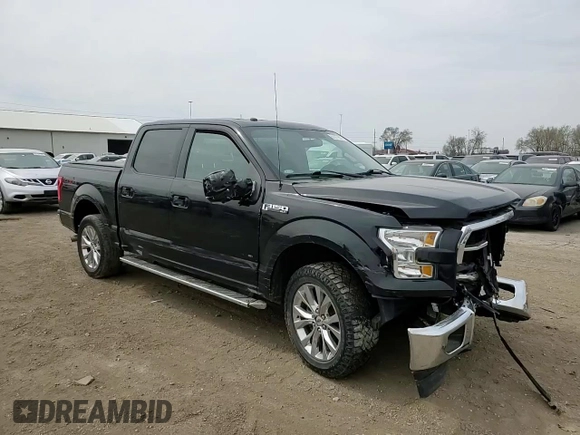 2017 Ford F-150 XL with VIN 1FTEW1EP4HKC59025, listed as a Copart auction lot 51977675 with 153,160 mi miles and Salvage title. Bid and sale history available at DreamBid. Image 10.