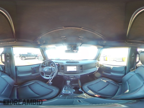 2023 Ford Bronco with VIN 1FMEE5DP0PLC10002, listed as a Copart auction lot 57272555 with 14,035 mi miles and Salvage title. Bid and sale history available at DreamBid. Image 15.