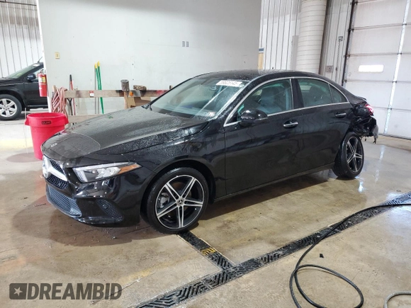 2022 Mercedes-Benz A 220 with VIN W1K3G4FBXNJ367908, listed as a Copart auction lot 58825145 with 14,848 mi miles and Salvage title. Bid and sale history available at DreamBid. Image 1.