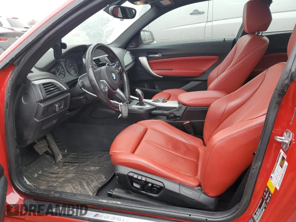 2015 BMW 2 Series M235i xDrive with VIN WBA1J9C5XFV371334, listed as a Copart auction lot 49062584 with 62,784 mi miles. Bid and sale history available at carsss.com. Image 7.