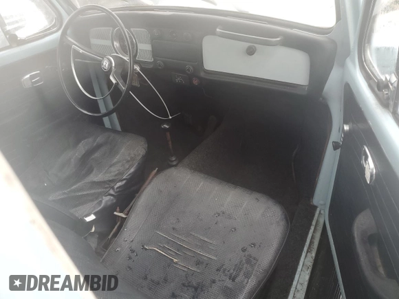 1969 Volkswagen Beetle with VIN 119416435, listed as a Copart auction lot 45422265 with 62,550 mi miles and Salvage Title. Bid and sale history available at DreamBid. Image 8.
