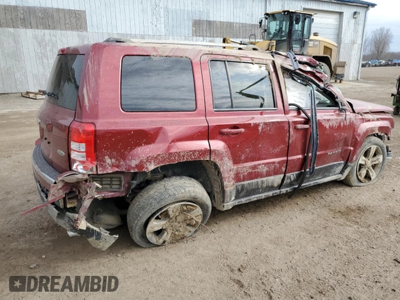 2017 Jeep Patriot High Altitude with VIN 1C4NJPFA5HD169107, listed as a Copart auction lot 50732395 with Not Provided miles and Non Repairable. Bid and sale history available at carsss.com. Image 3.