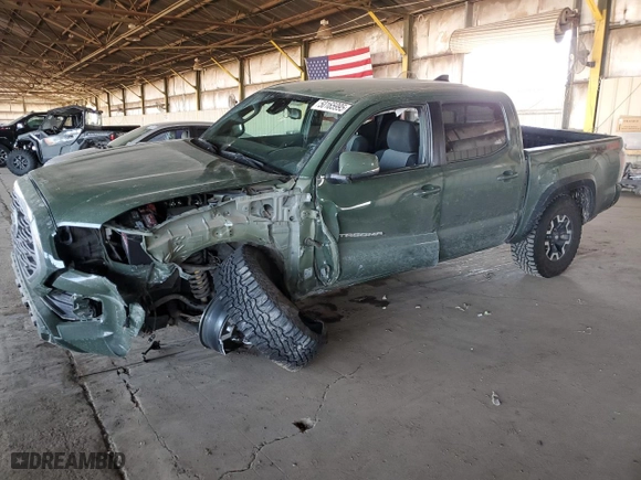 2022 Toyota Tacoma 4WD SR with VIN 3TYCZ5AN0NT055986, listed as a Copart auction lot 50165995 with 52,628 mi miles and Salvage Title. Bid and sale history available at carsss.com. Image 1.