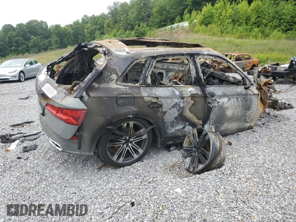 2020 Audi SQ5 Premium Plus with VIN WA1B4AFY2L2084681, listed as a Copart auction lot 63660884 with Not Provided miles and Salvage Title. Bid and sale history available at DreamBid. Image 3.