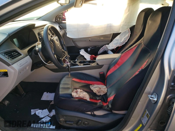 2015 Hyundai Sonata Eco z VIN 5NPE24AA9FH150330, wystawiony jako Copart lot #54132395 z przebiegiem 157 219 mil mil oraz Szkoda całkowita • Salvage title. Historia ofert i sprzedaży dostępna na DreamBid. Obrazek 7.