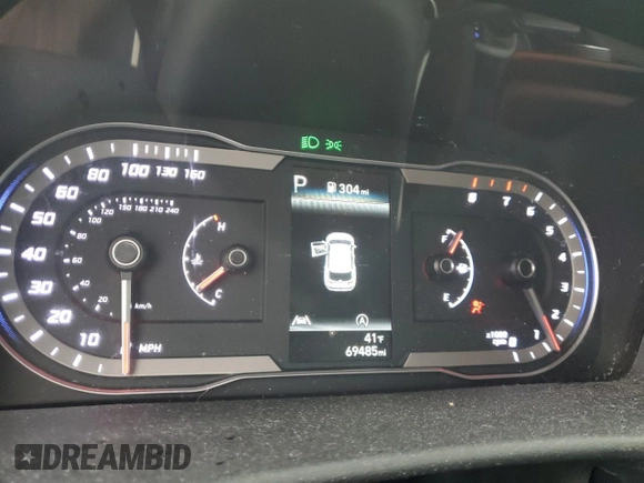 2022 Hyundai Tucson SEL with VIN 5NMJBCAE8NH086319, listed as a Copart auction lot 47069905 with 69,485 mi miles and Salvage Title. Bid and sale history available at carsss.com. Image 9.