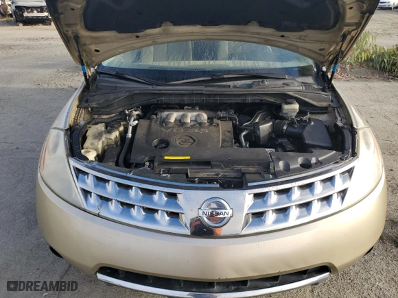 2006 Nissan Murano S with VIN JN8AZ08T56W423837, listed as a Copart auction lot 70247344 with 166,424 mi miles and Salvage Title. Bid and sale history available at carsss.com. Image 12.