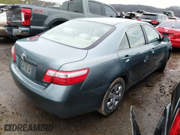2009 Toyota Camry with VIN 4T1BE46K19U907741, listed as a IAAI auction lot 34957219 with 97,962 mi miles. Bid and sale history available at carsss.com. Image 4.