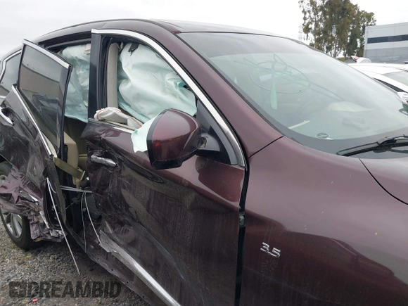 2015 Infiniti QX60 with VIN 5N1AL0MM3FC502870, listed as a IAAI auction lot 41734954 with 117,455 mi miles. Bid and sale history available at carsss.com. Image 14.