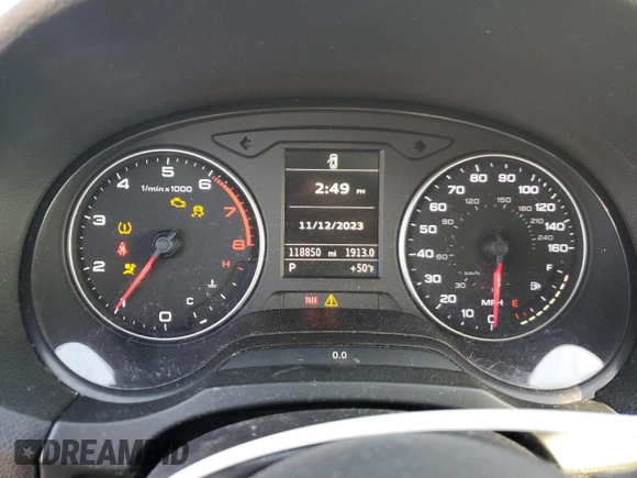 2015 Audi A3 1.8T Premium with VIN WAUACGFF8F1143634, listed as a Copart auction lot 76124703 with 118,850 mi miles. Bid and sale history available at carsss.com. Image 9.
