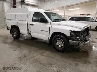 2003 Dodge Ram 1500 ST with VIN 1D7HA16NX3J621646, listed as a Copart auction lot 87843555 with 160,455 mi miles and Salvage Title. Bid and sale history available at carsss.com. Image 4.