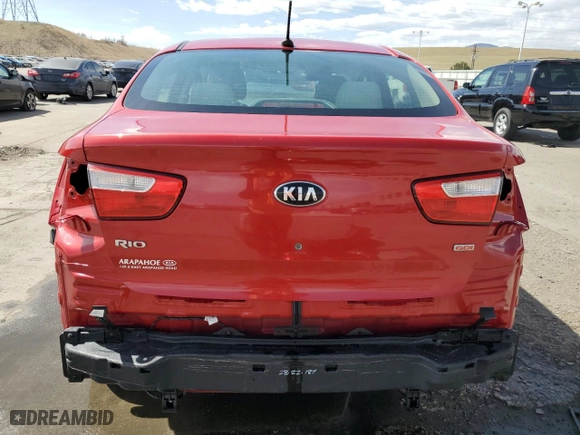 2013 Kia Rio LX with VIN KNADM4A39D6289773, listed as a Copart auction lot 50585435 with 127,065 mi miles and Salvage Title. Bid and sale history available at carsss.com. Image 6.