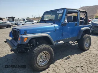 1997 Jeep Wrangler Sport with VIN 1J4FY19S3VP521347, listed as a Copart auction lot 64958375 with 164,325 mi miles and Salvage title. Bid and sale history available at DreamBid. Image 1.