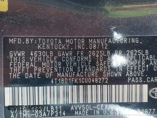 2012 Toyota Camry XLE z VIN 4T1BD1FK1CU048272, wystawiony jako IAAI lot #41711586 z przebiegiem 104 734 mil mil oraz . Historia ofert i sprzedaży dostępna na DreamBid. Obrazek 9.
