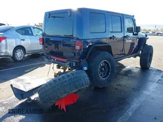 2008 Jeep Wrangler Unlimited Rubicon with VIN 1J8GA69158L616452, listed as a IAAI auction lot 41391875 with 91,143 mi miles and . Bid and sale history available at DreamBid. Image 4.