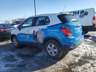 2017 Chevrolet Trax LS with VIN KL7CJNSB4HB128650, listed as a Copart auction lot 46163455 with 61,652 mi miles and Salvage Title. Bid and sale history available at carsss.com. Image 2.