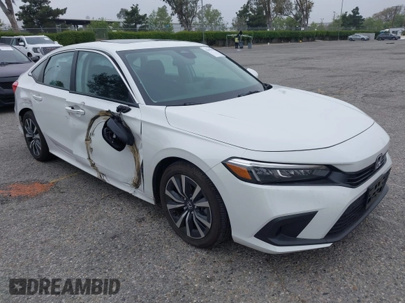 2024 Honda Civic EX z VIN 2HGFE1F77RH337748, wystawiony jako IAAI lot #42047010 z przebiegiem 5 598 mil mil oraz . Historia ofert i sprzedaży dostępna na DreamBid. Obrazek 1.