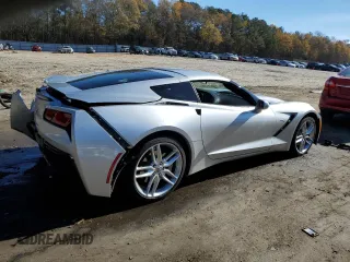 2019 Chevrolet Corvette 2LT with VIN 1G1YD2D73K5107276, listed as a Copart auction lot 79177453 with 11,280 mi miles. Bid and sale history available at carsss.com. Image 3.