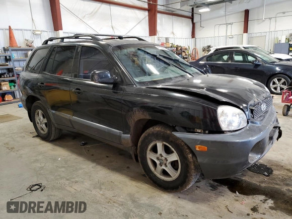 2003 Hyundai Santa Fe GLS with VIN KM8SC13D83U566100, listed as a Copart auction lot 47193955 with 166,060 mi miles and Non Repairable. Bid and sale history available at carsss.com. Image 4.