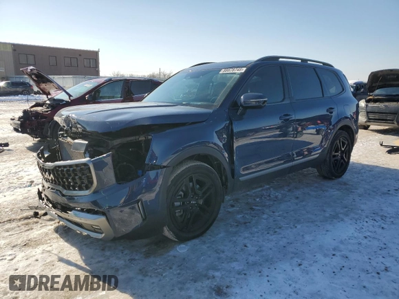 2023 Kia Telluride SX Prestige X-Line с VIN 5XYP5DGC2PG383922, выставлен на аукционе Copart как лот 88878745 с пробегом 19 320 миль миль и Списание • Salvage title. История ставок и продаж доступна на DreamBid. Изображение 1.