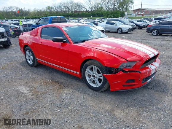 2014 Ford Mustang V6 with VIN 1ZVBP8AMXE5223660, listed as a IAAI auction lot 42009379 with 83,329 mi miles. Bid and sale history available at carsss.com. Image 1.