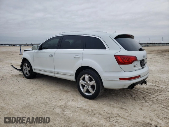 2014 Audi Q7 3.0T Premium Plus with VIN WA1LGAFE4ED005861, listed as a Copart auction lot 45318915 with 0 mi miles and Salvage Title. Bid and sale history available at carsss.com. Image 2.